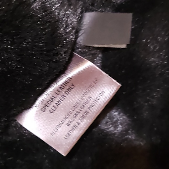 Women's Black Leather Jacket with Hood by Wilsons Leather - Picture 12 of 15